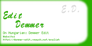 edit demmer business card